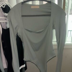 Mint blue/green Long Sleeve Top